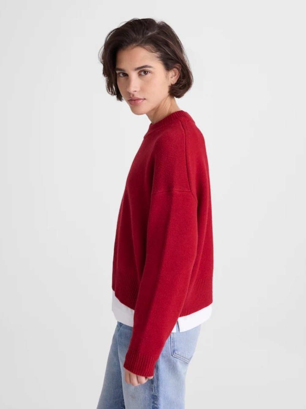 Madewell SoftWool Boxy Crewneck Sweater - Picture 5 of 8